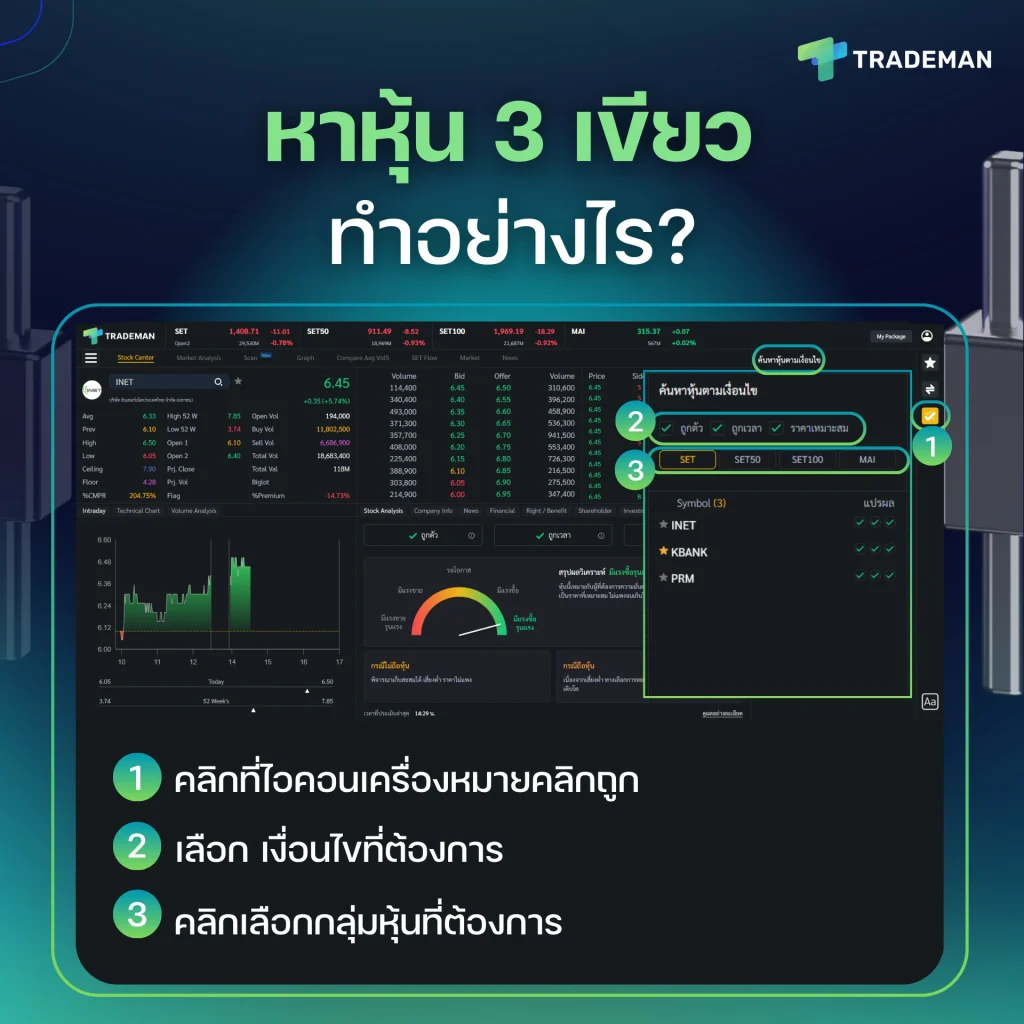 เครื่องมือ ค้นหาหุ้น